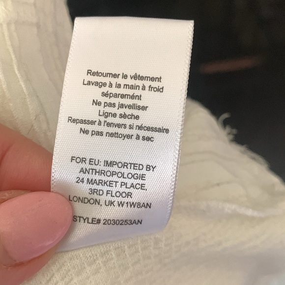 Anthropologie Current Air Rafia Plisse Top - Picture 6 of 7